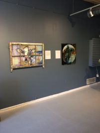 "Oh Very Young" by Judy Mountjoy, mixed media on panel, 42x28" (left)
